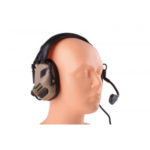 Активные наушники Earmor Tactical Hearing Protection Ear-Muff- TAN (M32-TN)